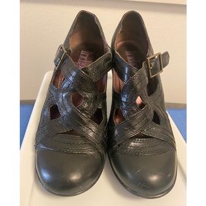 Indigo Strappy Mary Jane Heels